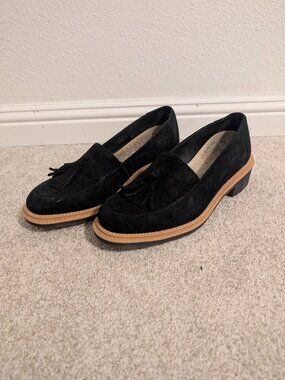 Dr. Martens Black Suede Tassel Loafers — Size 7 | $130
